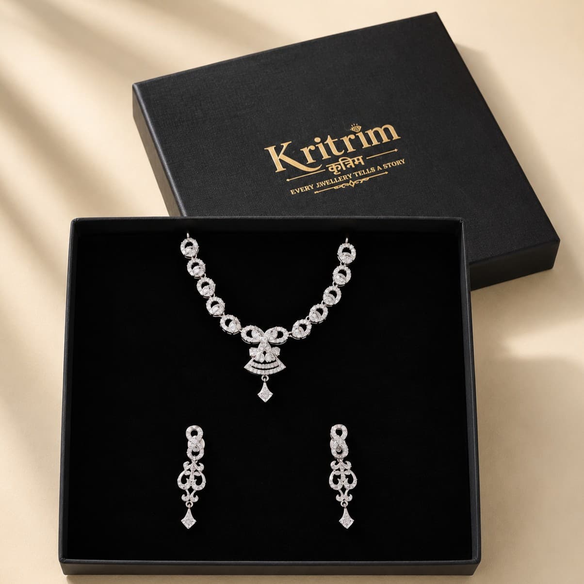 Celestial Grace CZ Necklace Set