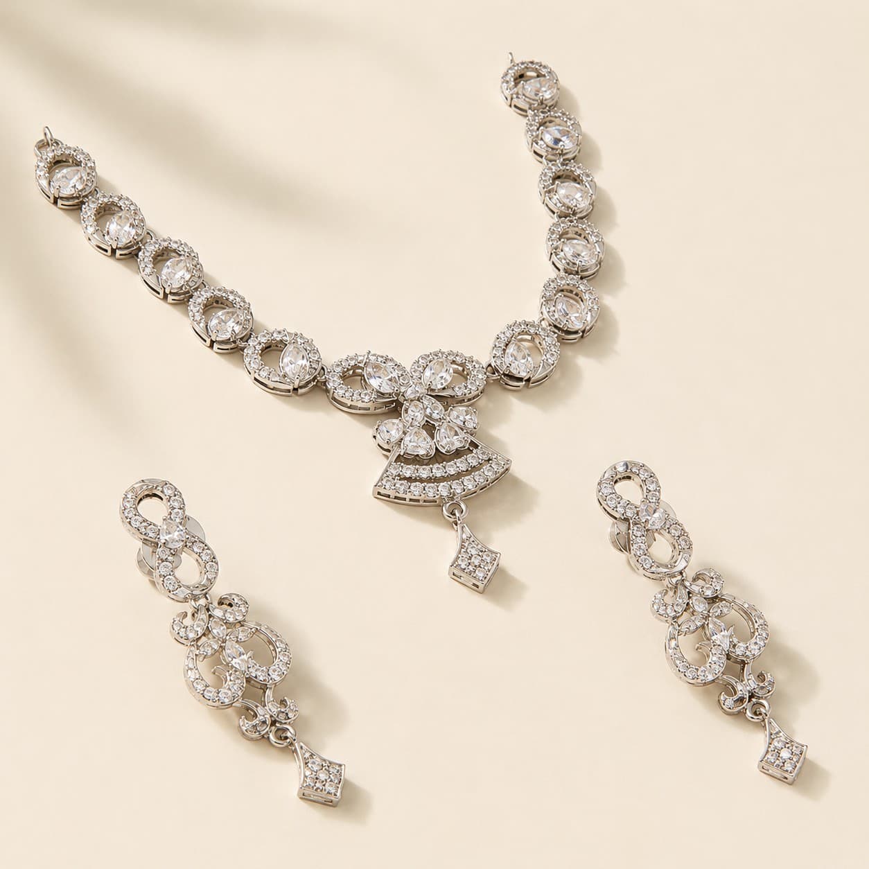 Celestial Grace CZ Necklace Set